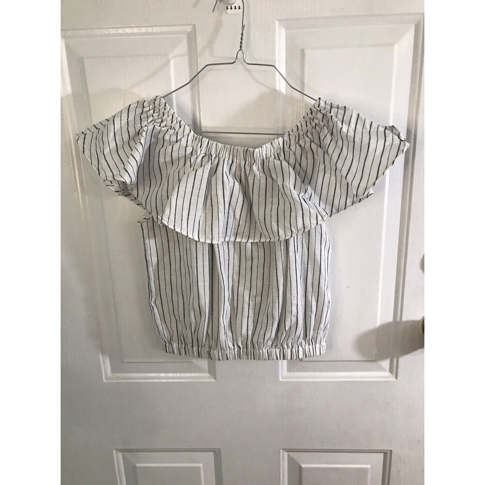 Top roly poly s gray/black and white